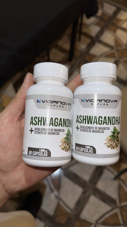 ✨🌞Ashwagandha + Magnesio 1000mg 60 CAPS🌞✨